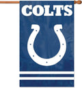 Indianapolis Colts Double Sided Banner Flag Embroidered Applique 44x28 Inch