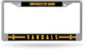 University of Idaho Vandals Premium Metal License License Plate Frame Chrome Tag Cover, 12x6 Inch