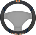 Auburn Tigers Steering Wheel Cover Premium Embroidered Black 15 Inch University