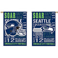 Seattle Seahawks Premium Double Sided House Flag Banner, Fan Rules Design, 28x44 Inch, Display Pole Sold Seperately, Officially Licensed