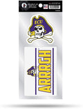 East Carolina Double Up Die Cut Sticker