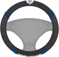 Toronto Maple Leafs Steering Wheel Cover Premium Embroidered Black 15 Inch