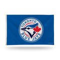 Toronto Blue Jays Premium 3x5 Foot Flag Banner, Metal Grommets, Indoor Outdoor, Retro Logo, Single Sided
