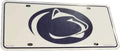 Penn State University Nittany Lions Metal Auto Tag License Plate, Logo Design White, 6x12 Inch