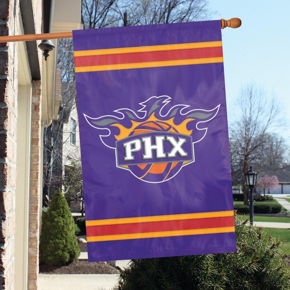 Phoenix Suns Premium Double Sided Banner Flag Applique Embroidered 28x44 Inches