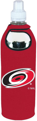 Carolina Hurricanes 1/2 Liter Water Bottle Neoprene Beverage Insulator Holder Cooler with Clip Hockey