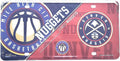 Denver Nuggets Metal Tag License Plate Novelty 6x12 Inch Split Design