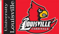 Louisville Cardinals NCAA 3' x 5' Single Sided Banner Flag