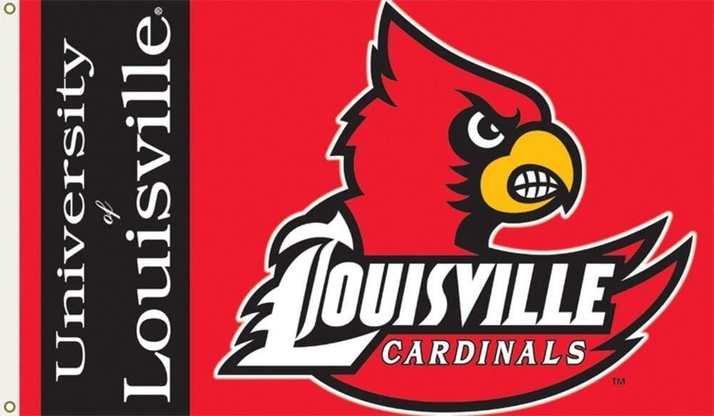Louisville Cardinals NCAA 3' x 5' Single Sided Banner Flag