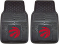 FANMATS 9422 Toronto Raptors 2-Piece Heavy Duty Vinyl Car Mat Set, Front Row Floor Mats, All Weather Protection, Universal Fit, Deep Resevoir Design