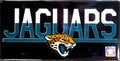 Jacksonville Jaguars Premium Laser Cut Tag License Plate, Acrylic Inlaid, Duo Tone Design, 6x12 Inch