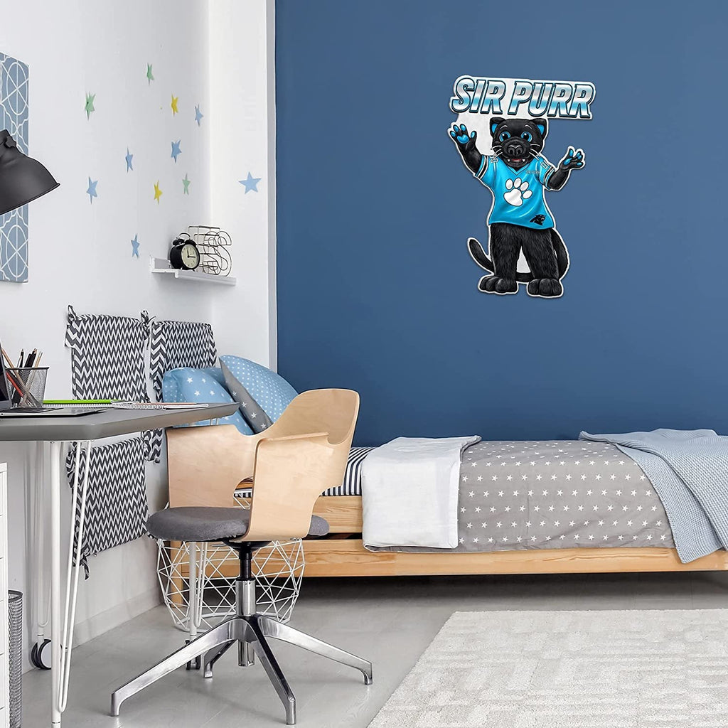Carolina Panthers Pennant Mascot Logo 18 Inch Soft Felt