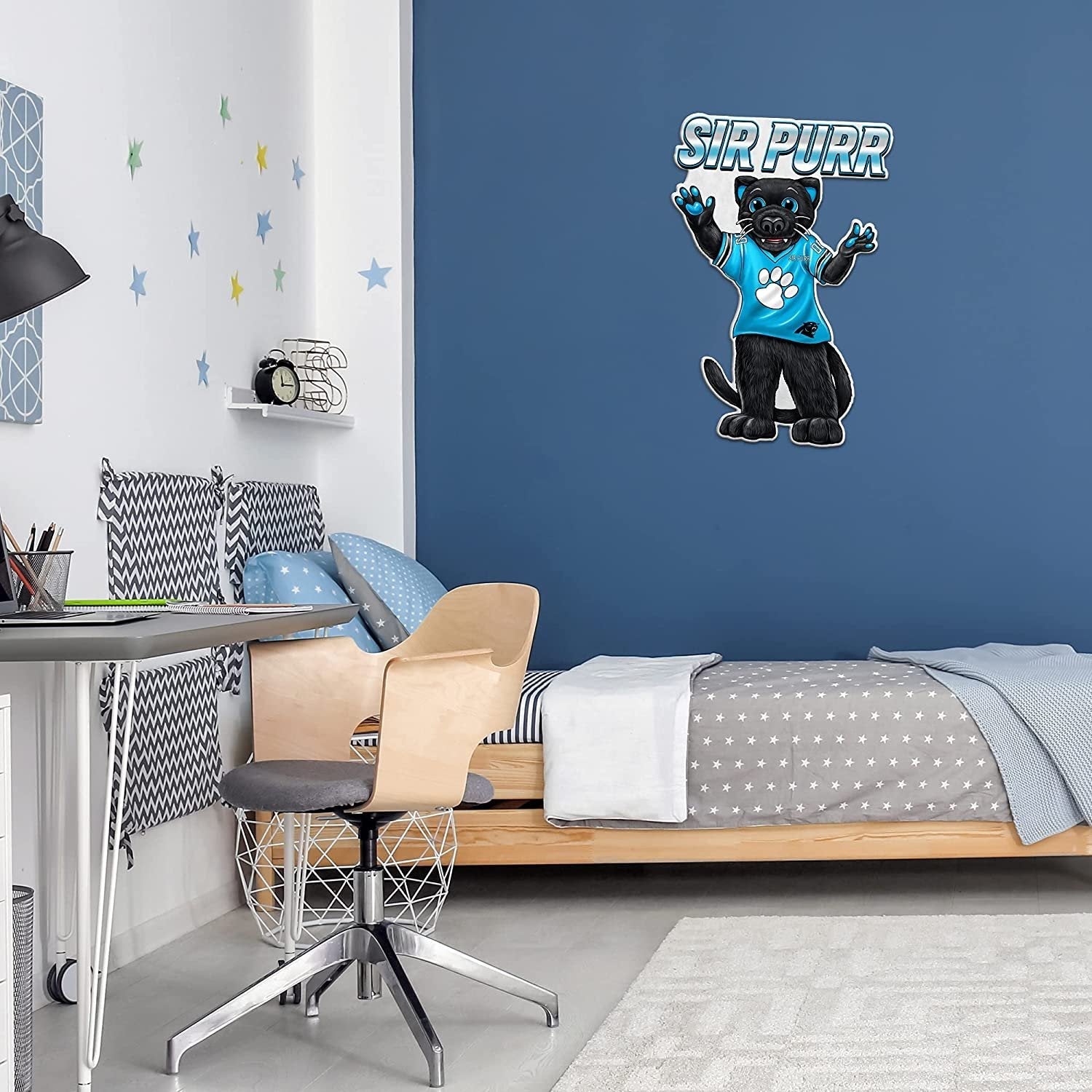 Carolina Panthers Pennant Mascot Logo 18 Inch Soft Felt