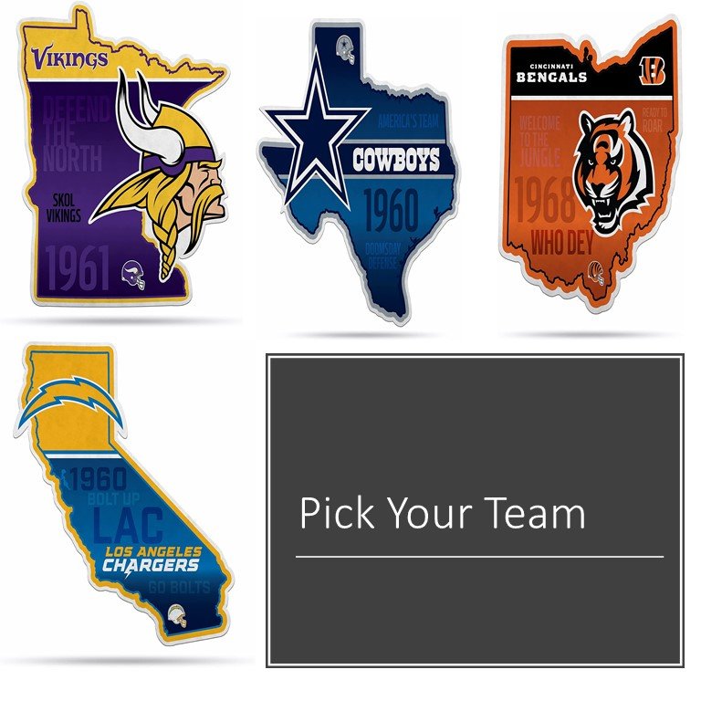 Los Angeles Chargers Pennant State Shape 18 Inch Soft Felt