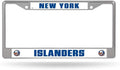 New York Islanders Metal License Plate Frame Chrome Tag Cover 6x12 Inch
