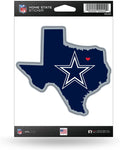 Dallas Cowboys 5 Inch Sticker Decal, Home State Design, Flat Vinyl, Full Adhesive Backing