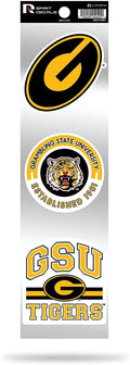 Rico Industries NCAA Grambling State Tigers 3-Piece Retro Spirit Decals