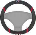 Houston Texans Premium 15 Inch Black Emroidered Steering Wheel Cover