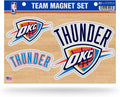 Oklahoma City Thunder Multi Magnet Set, 8.5x11 Inch Sheet, Die Cut, Auto Home