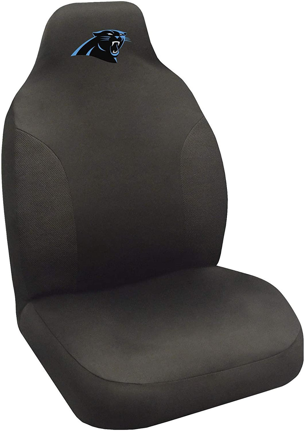 NFL Carolina Panthers Embroidered Seat Cover, Black, 20"x48"