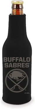 Buffalo Sabres 2-Pack Zipper Bottle Tonal Black Beverage Insulator Neoprene Holder Cooler Hockey