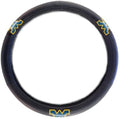 West Virginia Mountaineers Steering Wheel Cover Rubber Grip Black 15 Inch University