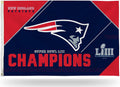 New England Patriots Super Bowl LIII Champions 3x5 Flag w/Grommets Outdoor House Banner Football