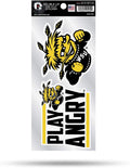 Wichita State University Shockers 2-Piece Double Up Die Cut Sticker Decal Sheet, 4x8 Inch