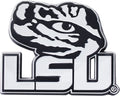 Louisiana State University Tigers LSU Auto Emblem Solid Metal Chrome
