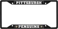 FANMATS 31389 Pittsburgh Penguins Metal License Plate Frame Black Finish
