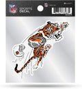 Cincinnati Bengals Retro Logo Premium 4x4 Inch Decal Sticker with Clear Backing Flat Vinyl Auto Home