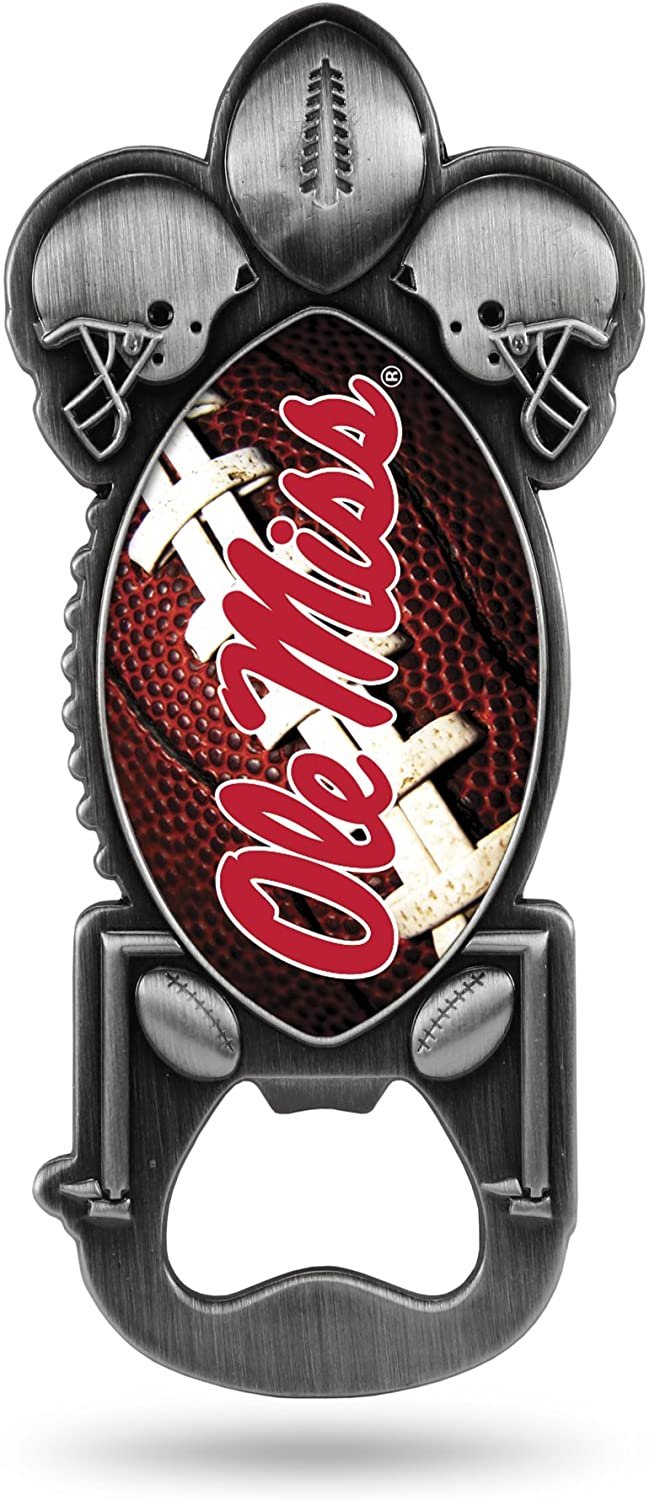 Mississippi Rebels "Ole Miss" Magnetic Metal Bottle Opener Party Starter University of