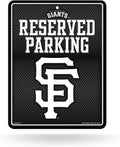 San Francisco Giants Metal Parking Novelty Wall Sign 8.5 x 11 Inch Carbon Fiber Design