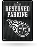 Tennessee Titans Metal Parking Novelty Wall Sign 8.5 x 11 Inch Carbon Fiber Design