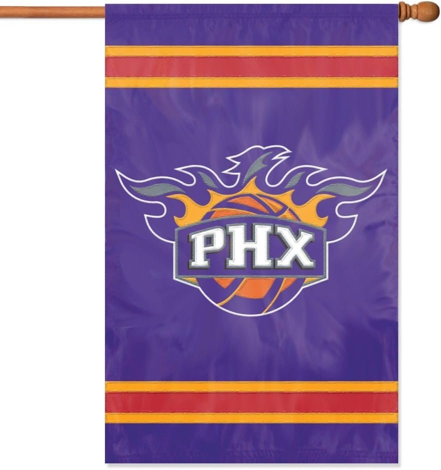 Phoenix Suns Premium Double Sided Banner Flag Applique Embroidered 28x44 Inches