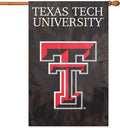 Texas Tech University Red Raiders Premium 2-Sided Banner Flag, Applique, 28x44 Inch