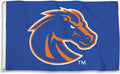 Boise State University Broncos Premium 3x5 Feet Flag Banner, Metal Grommets, Outdoor Indoor Use, Single Sided