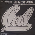 University of California Bears Cal Berkley 6 Inch Decal Sticker, Metallic Chrome Shimmer Design, Vinyl Die Cut, Auto Home
