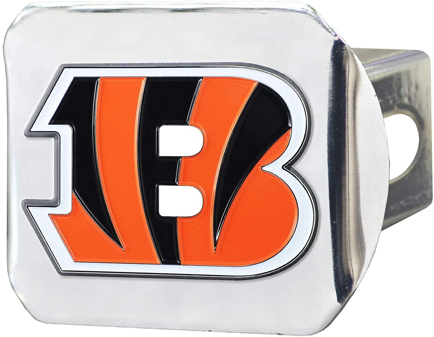 Cincinnati Bengals Hitch Cover Solid Metal with Raised Color Metal Emblem 2" Square Type III