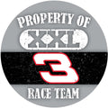 Dale Earnhardt Sr #3"Property of" Magnet 4" Round Vinyl Auto Home Racing