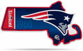 New England Patriots Pennant State Shape 18 Inch Soft Felt
