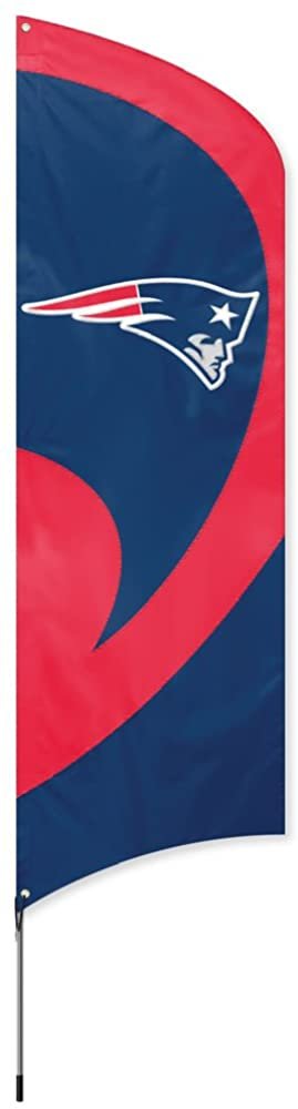 New England Patriots Tall Team Flag Tailgating Flag Kit 8.5 x 2.5 feet with Pole