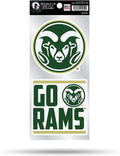 Colorado State Rams Double Up Die Cut Sticker Sheet 2-Piece