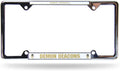 Wake Forest University Demon Deacons Metal License Plate Frame Chrome Tag Cover, EZ View Design, 12x6 Inch