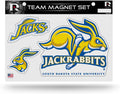 South Dakota State University Jack Rabbits Multi Magnet Sheet Shape Cut 8x11 Inch