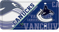 Vancouver Canucks Metal Auto Tag License Plate, Split Design, 6x12 Inch