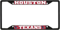 Fanmats NFL Houston Texans Black Metal License Plate Frame