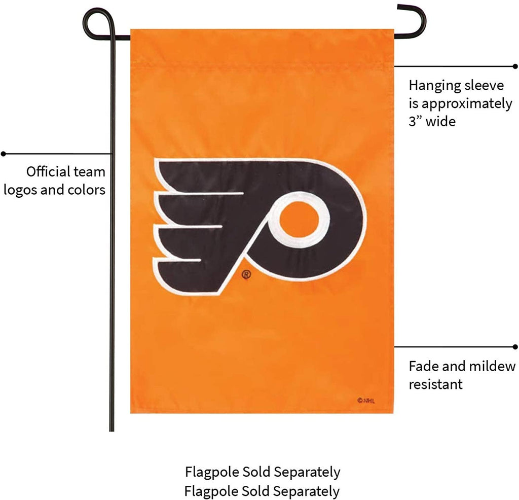 Philadelphia Flyers Premium Garden Flag Banner, Double Sided, Emroidered, 13x18 Inch