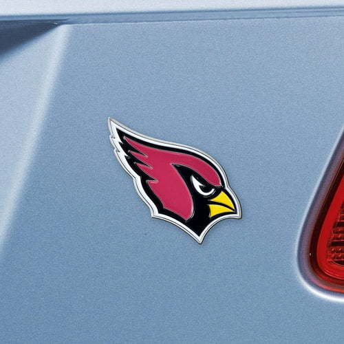 Arizona Cardinals Premium Solid Metal Color Chrome Auto Emblem Decal