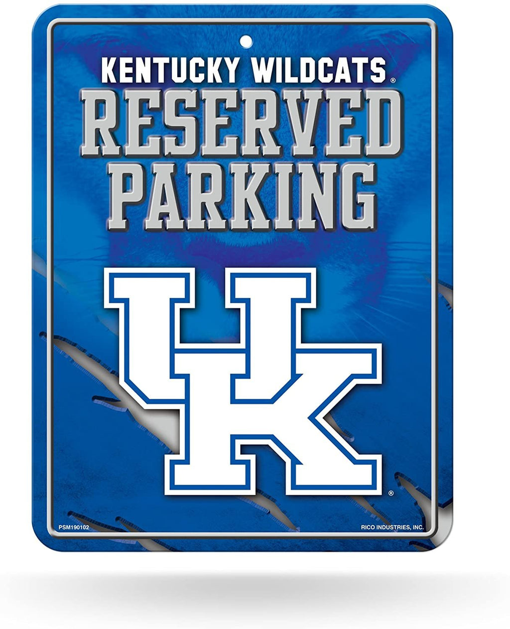 Kentucky Wildcats Metal Parking Sign